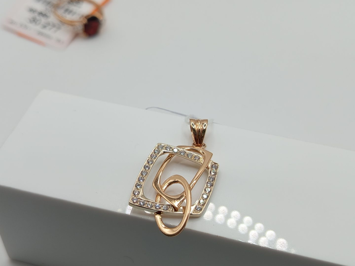 ПОДКМИ585 ПОДВЕСКА С КАМНЯМИ (Au 585)