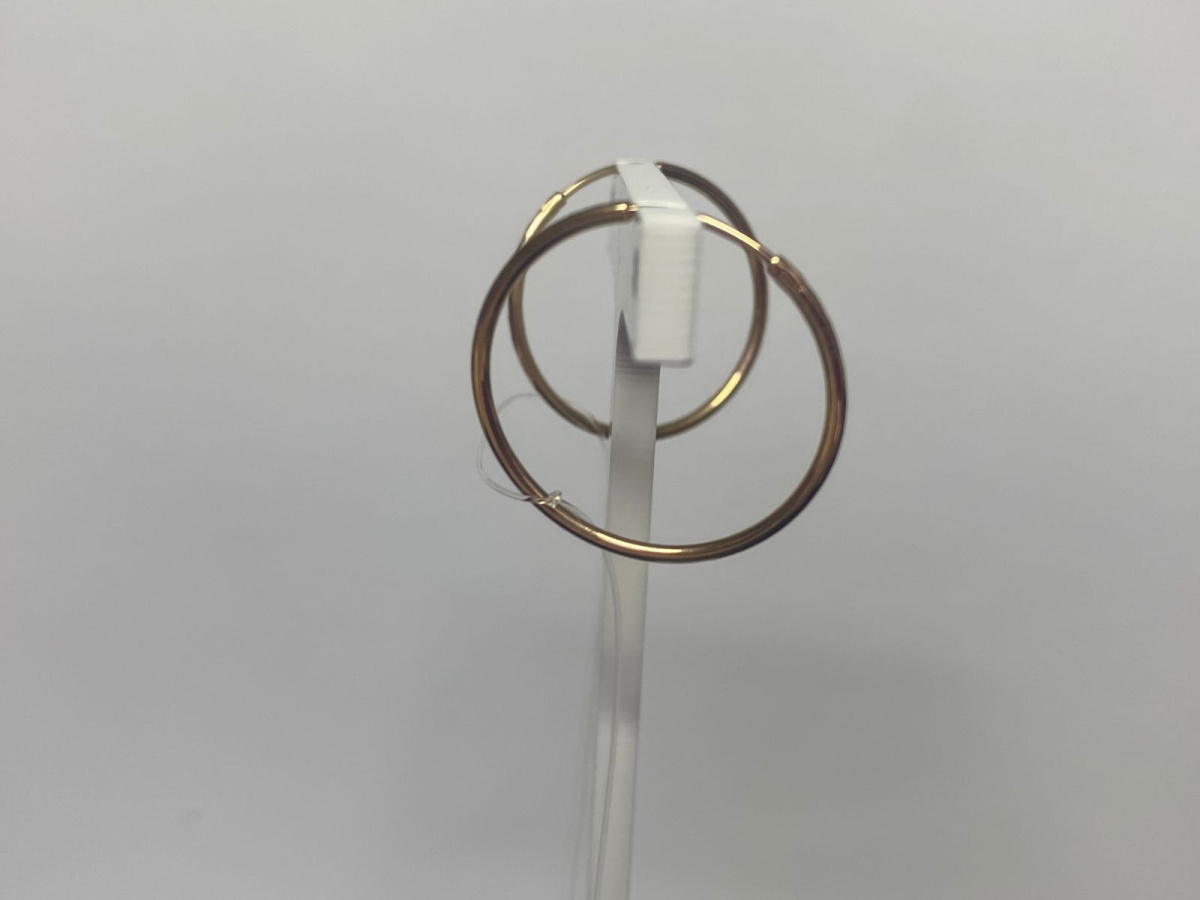 СЕРЬГИ КОНГО без камня (Au 585)