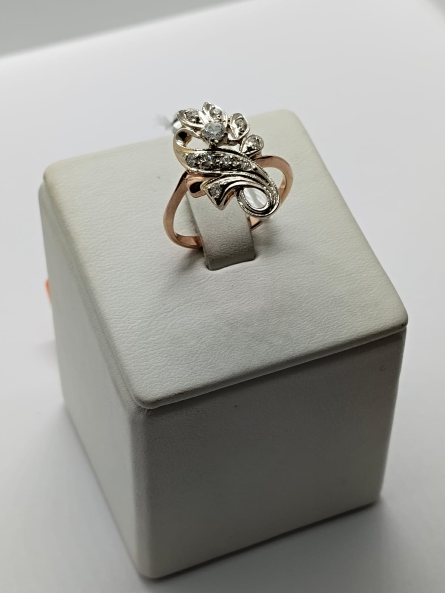 КОЛКМИ585 КОЛЬЦО С КАМНЯМИ (Au 585)