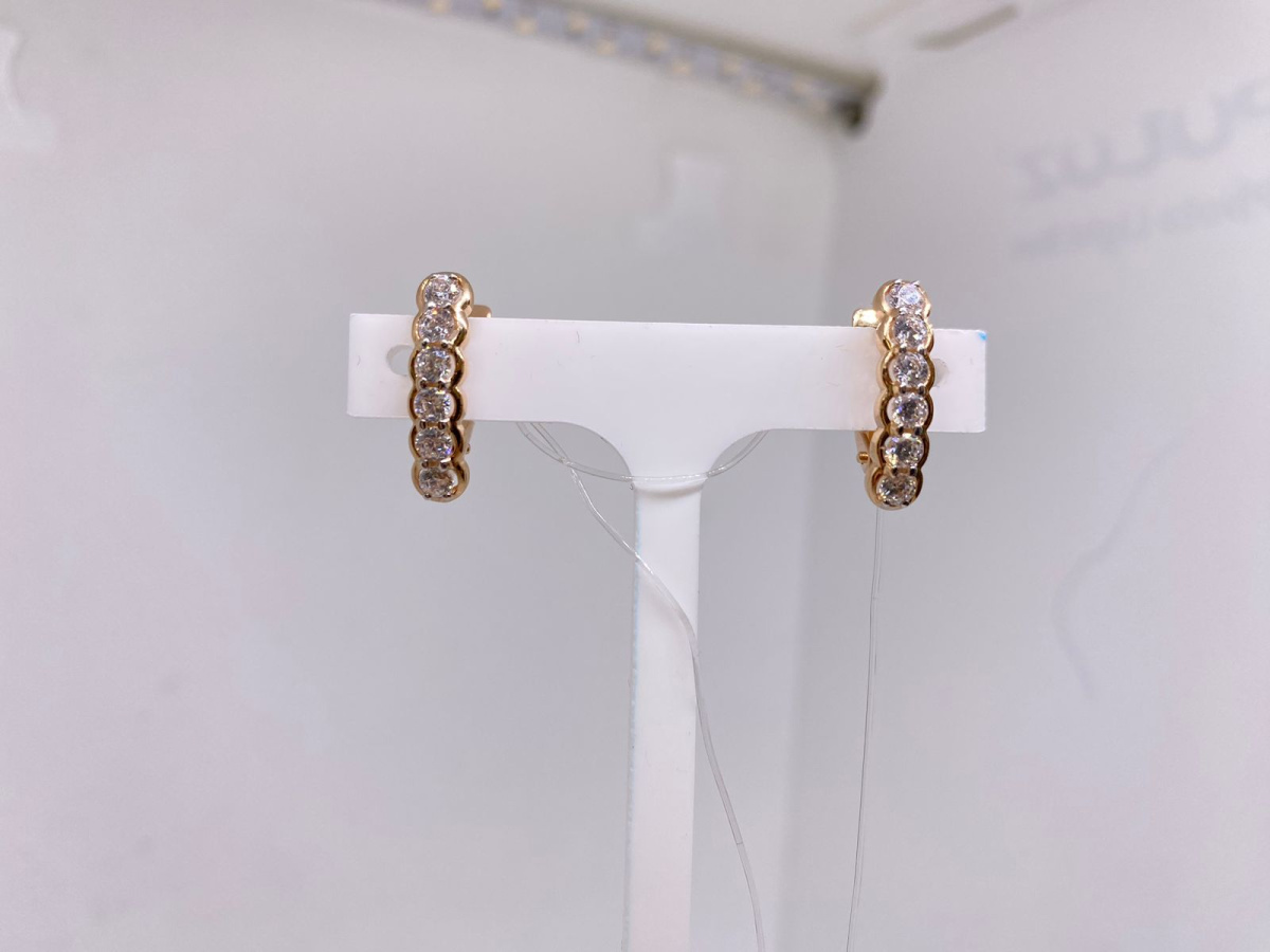 СЕРЬГИ С КАМНЯМИ (Au 585)