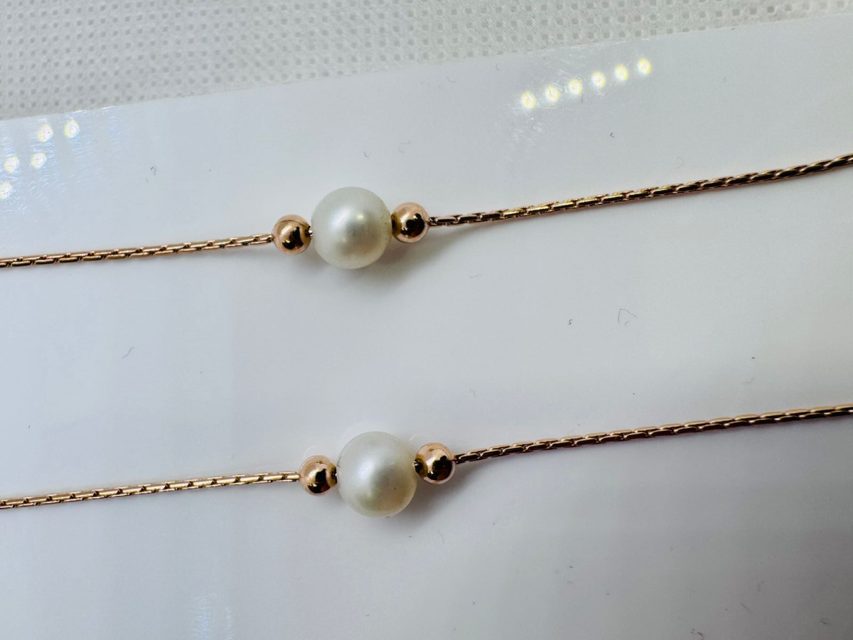 КОЛЬЕ С КАМНЯМИ Au 585