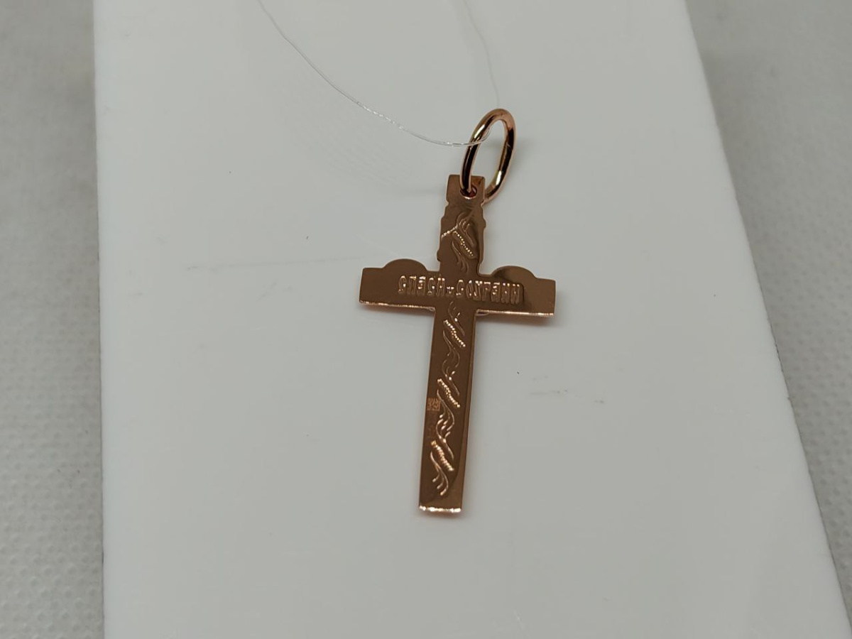 ПОДВЕСКА КРЕСТ без камня (Au 585)