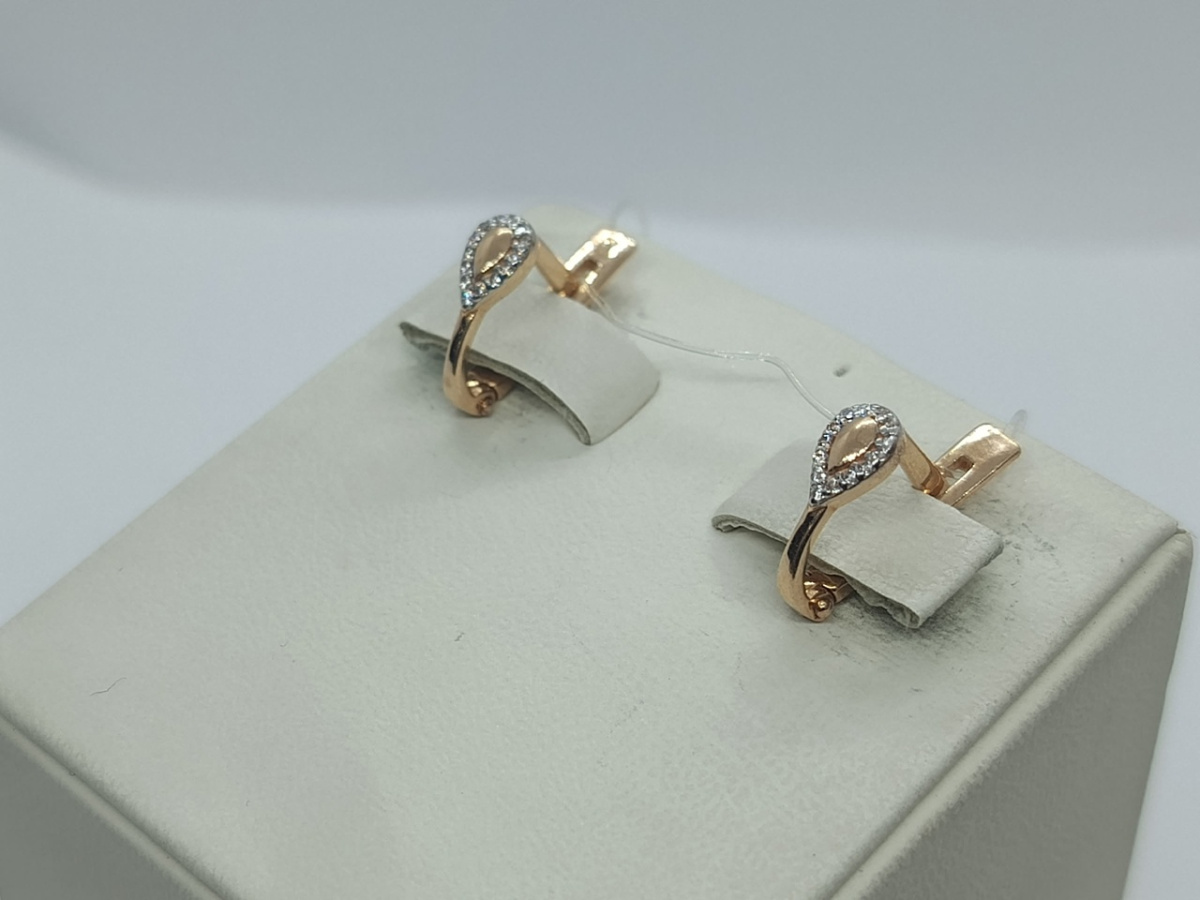 СЕРЬГИ С КАМНЯМИ (Au 585)