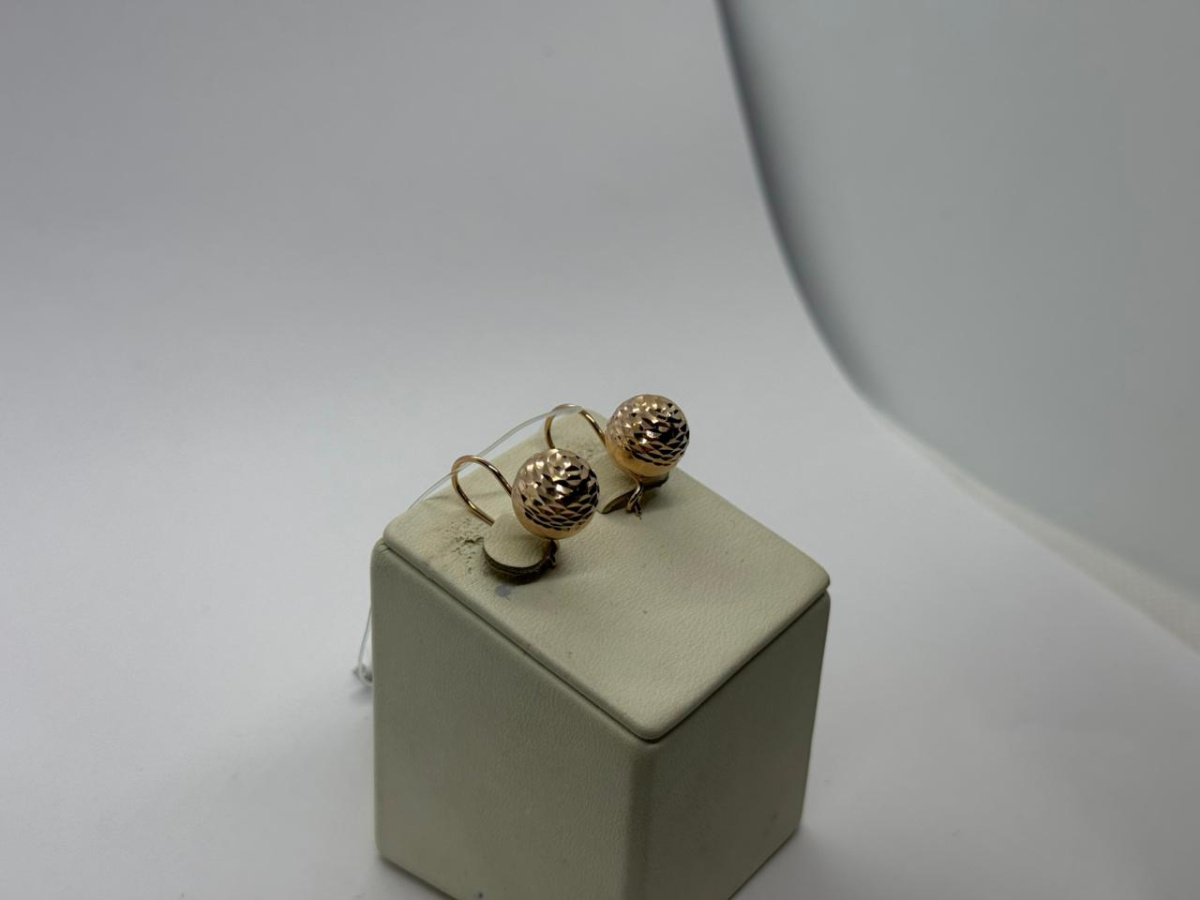 СЕРЬГИ БЕЗ КАМНЯ (Au 585)