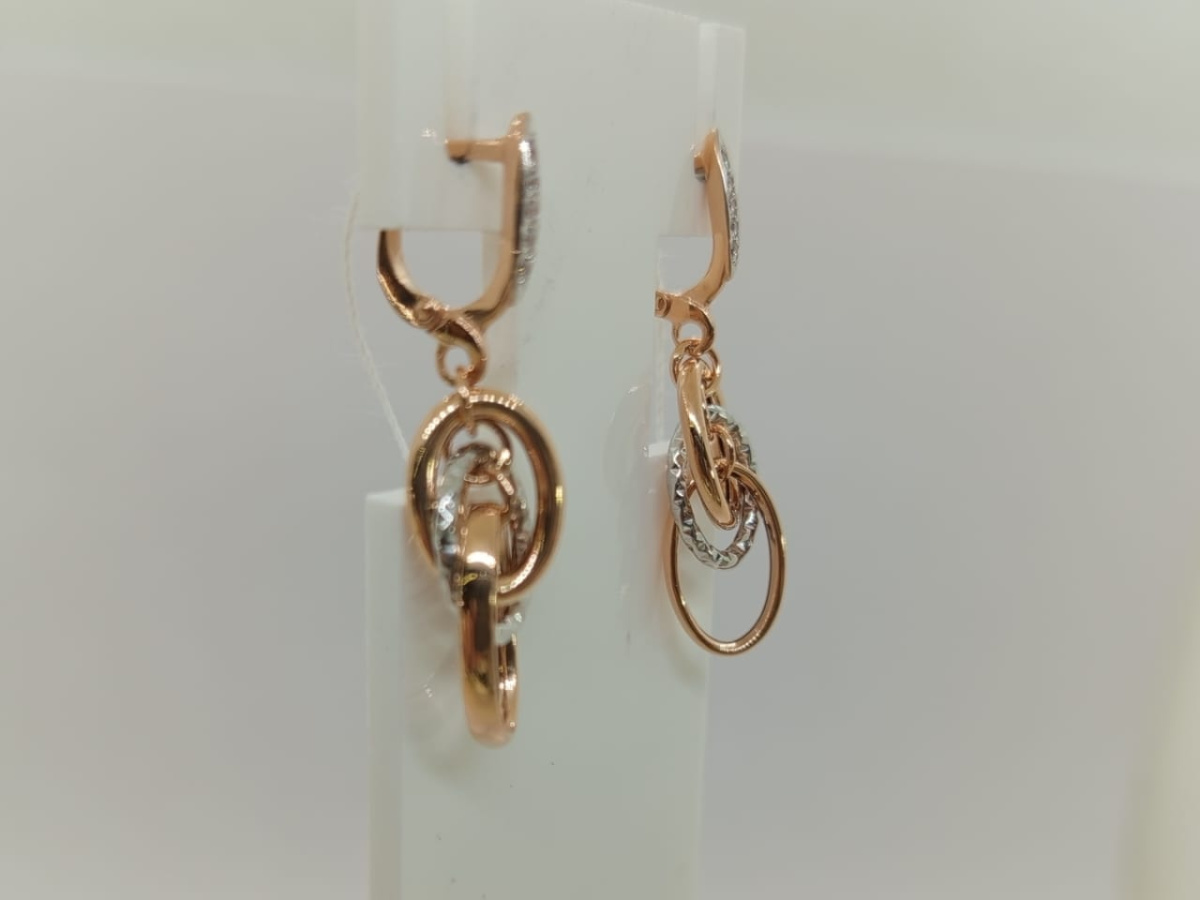 СЕРЬГИ С КАМНЯМИ (Au 585)