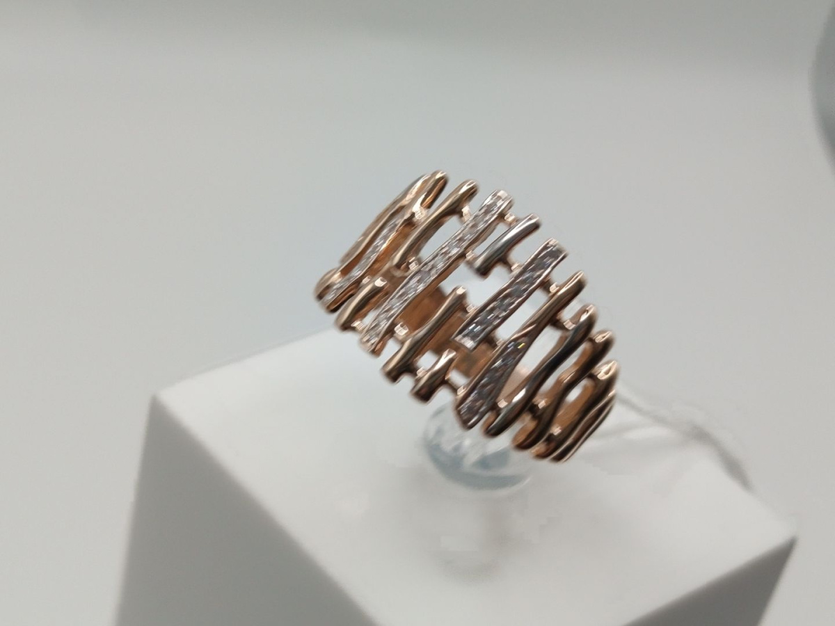 КОЛКМИ585 КОЛЬЦО С КАМНЯМИ (Au 585)