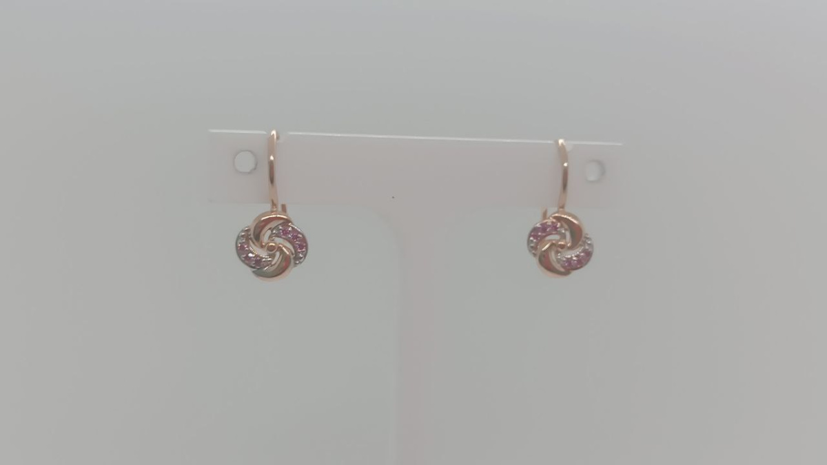 51-120-01484-2 СЕРЬГИ С ПЕТЕЛЬКОЙ (Au 585)