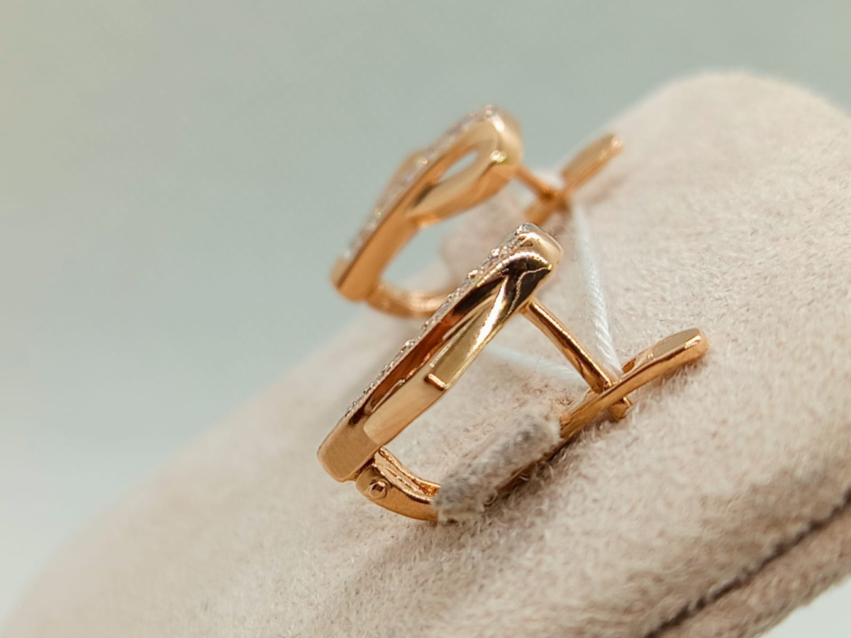 СКМИ585 СЕРЬГИ С КАМНЯМИ (Au 585)