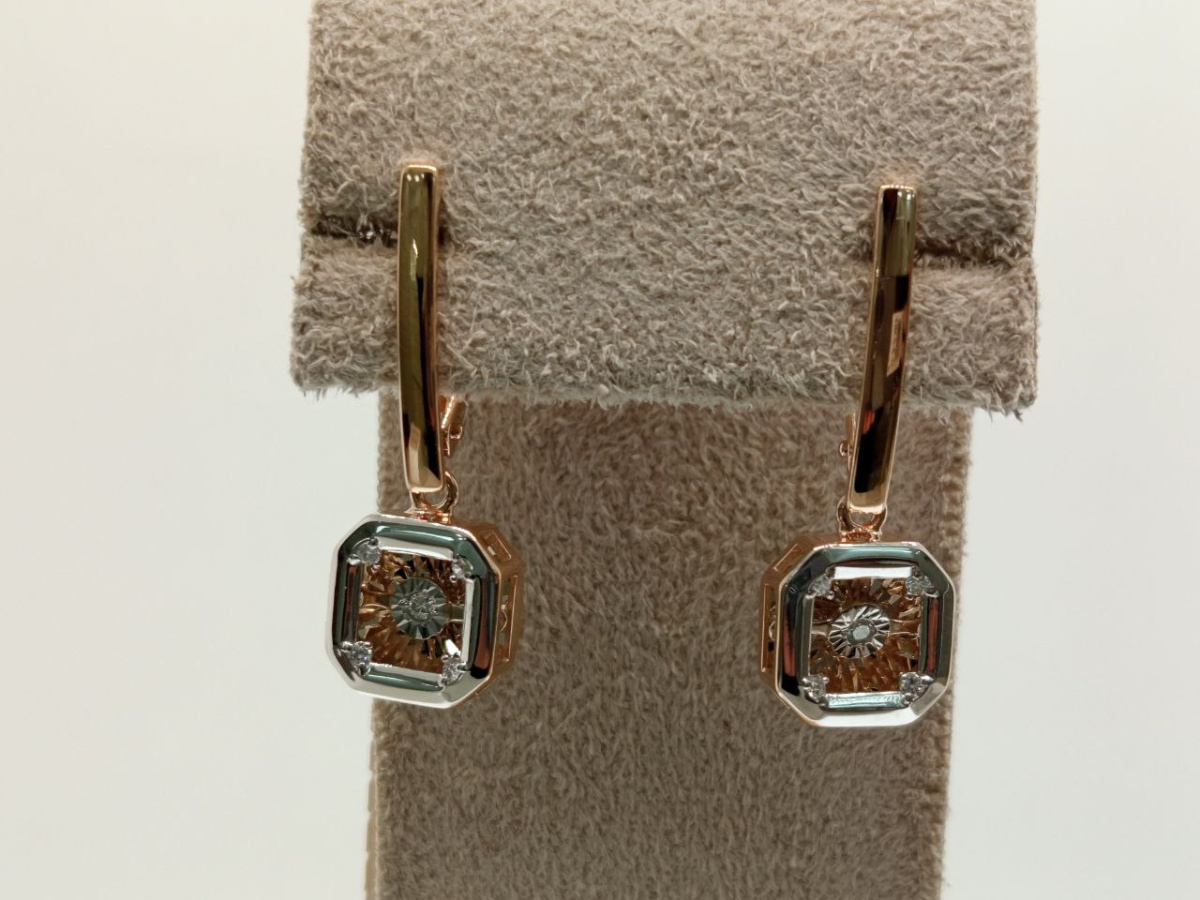 СЕРЬГИ БРИЛЛИАНТ (Au 585)