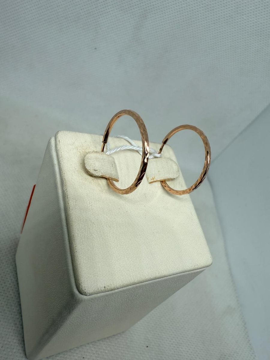 СКОН585 СЕРЬГИ КОНГО (Au 585)