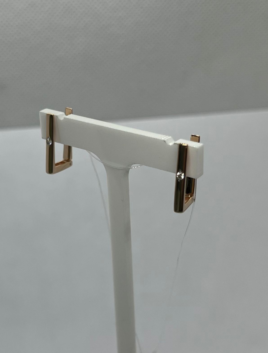 СЕРЬГИ С КАМНЕМ (Au 585)