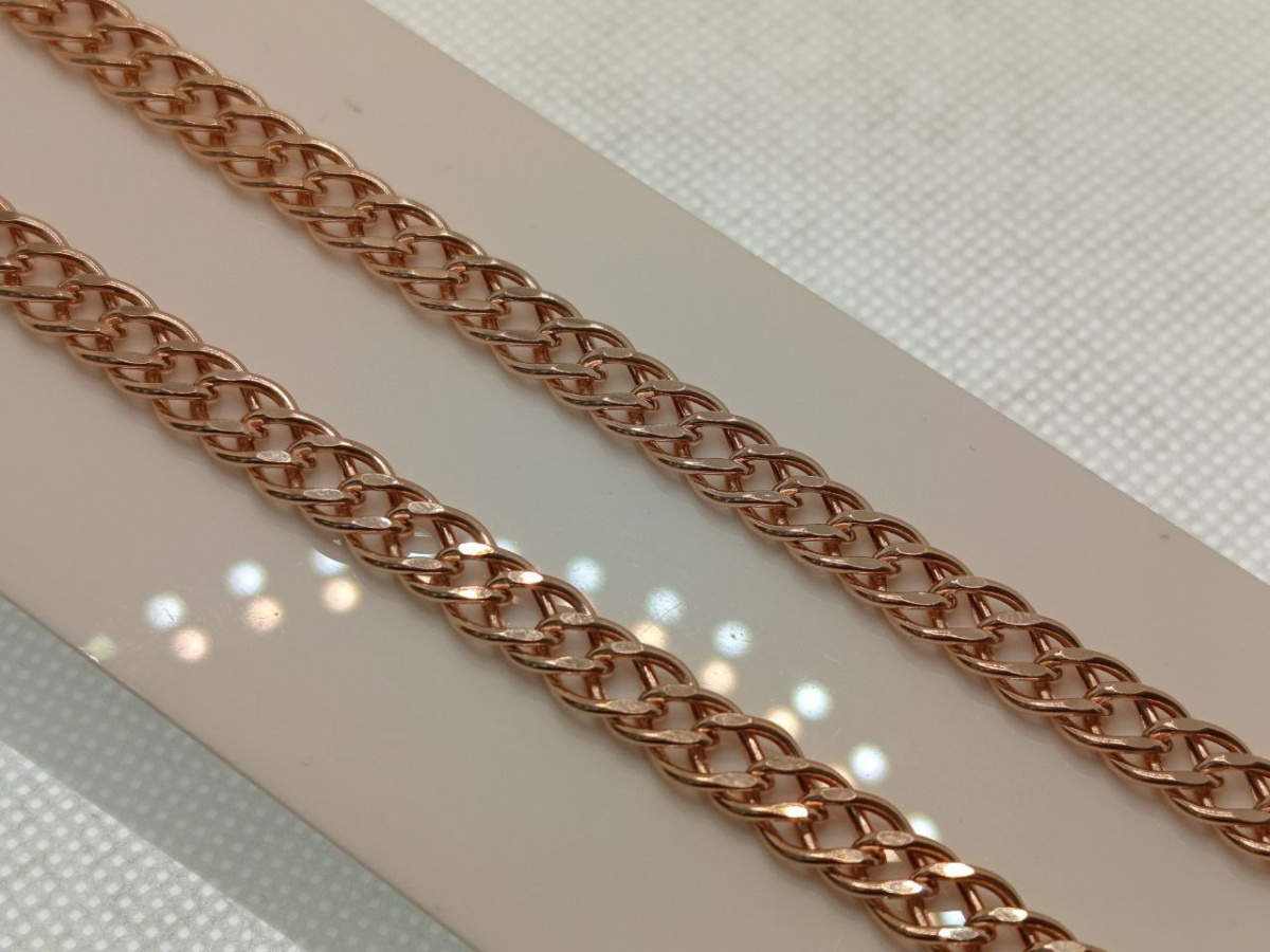 НЦ 12-076ПГ ЦЕПЬ ПУСТОТЕЛАЯ Ромб двойной (Au 585)