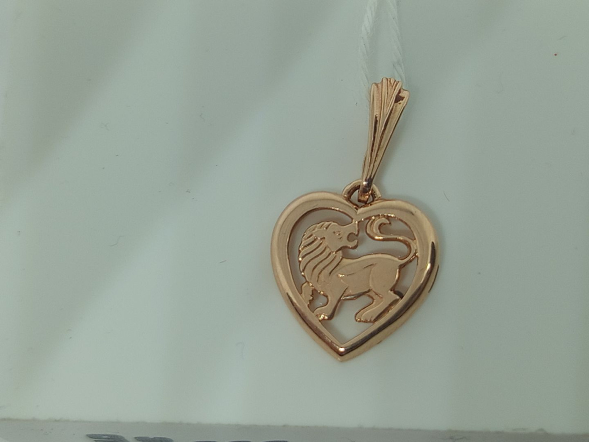 ПОДВЕСКА ЗНАК ЗОДИАКА ЛЕВ Au 585