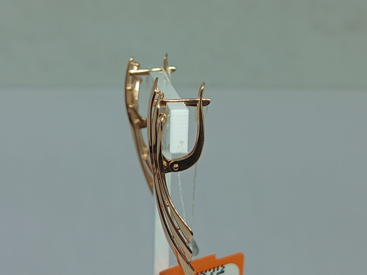 СЕРЬГИ БЕЗ КАМНЯ (Au 585)