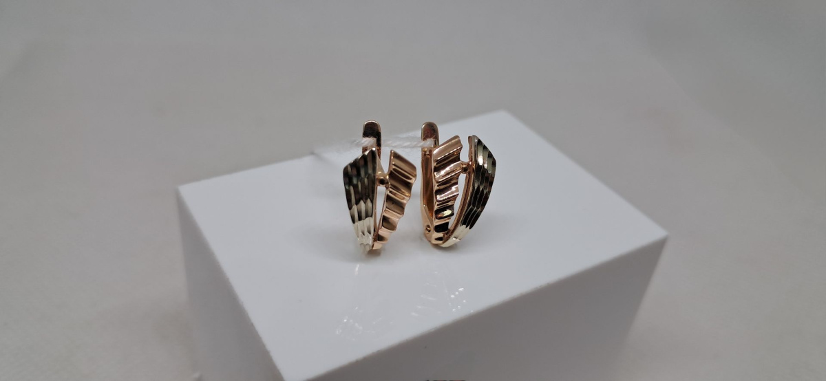 СЕРЬГИ БЕЗ КАМНЯ (Au 585)