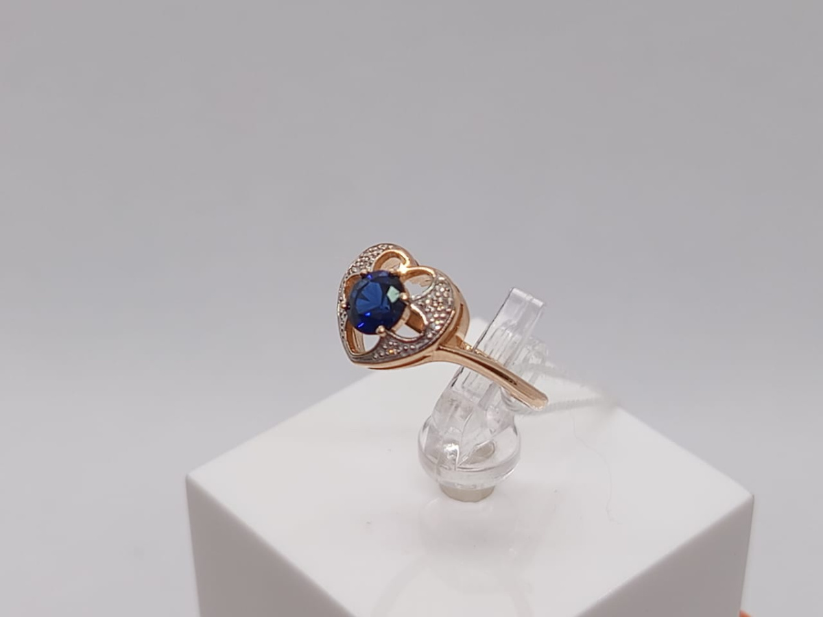 КОЛЬЦО С КАМНЯМИ (Au 585)