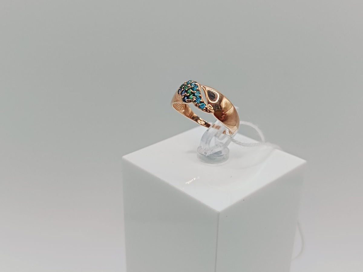 КОЛКМИ585 КОЛЬЦО С КАМНЯМИ (Au 585)