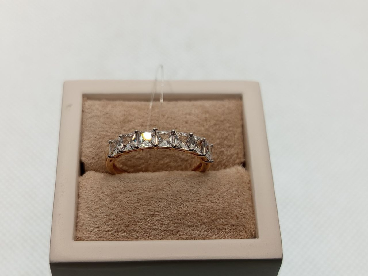 КОЛЬЦО С КАМНЯМИ (Au 585)