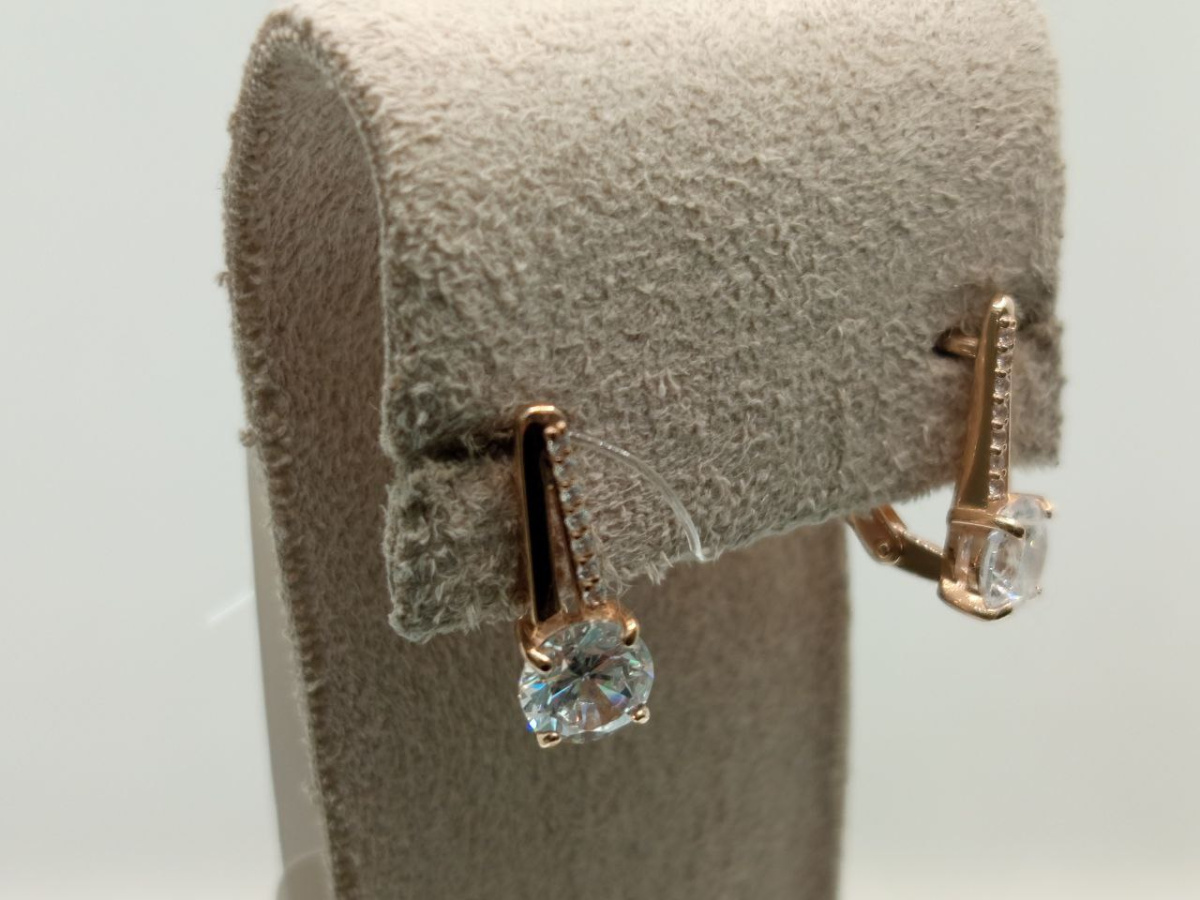 СЕРЬГИ С КАМНЯМИ (Au 585)