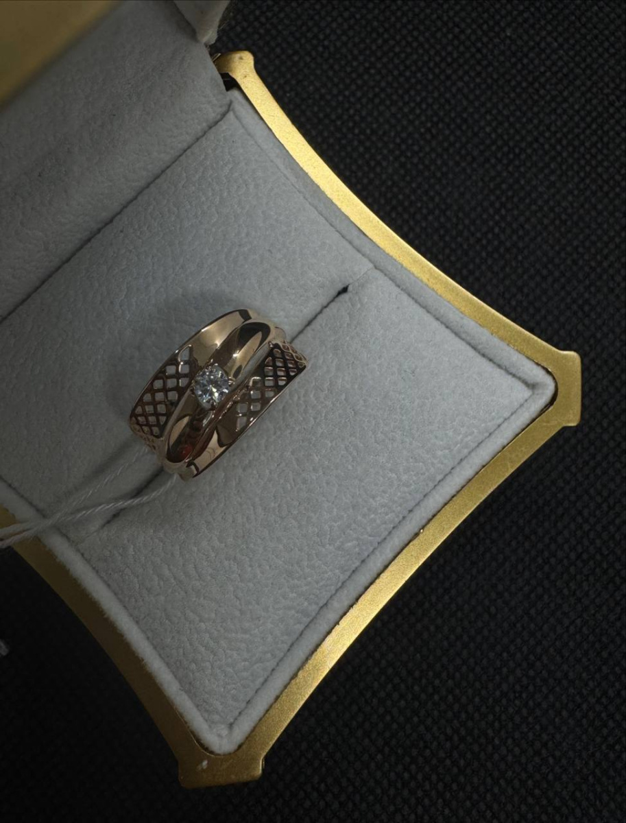 КОЛКМ585 КОЛЬЦО С КАМНЕМ (Au 585)