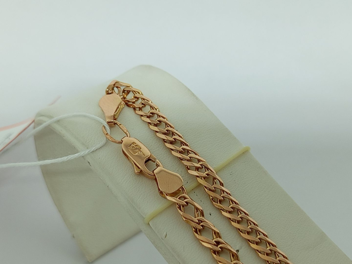 ЦЕПЬ ПОЛНОВЕСНАЯ Ромб двойной (Au 585)