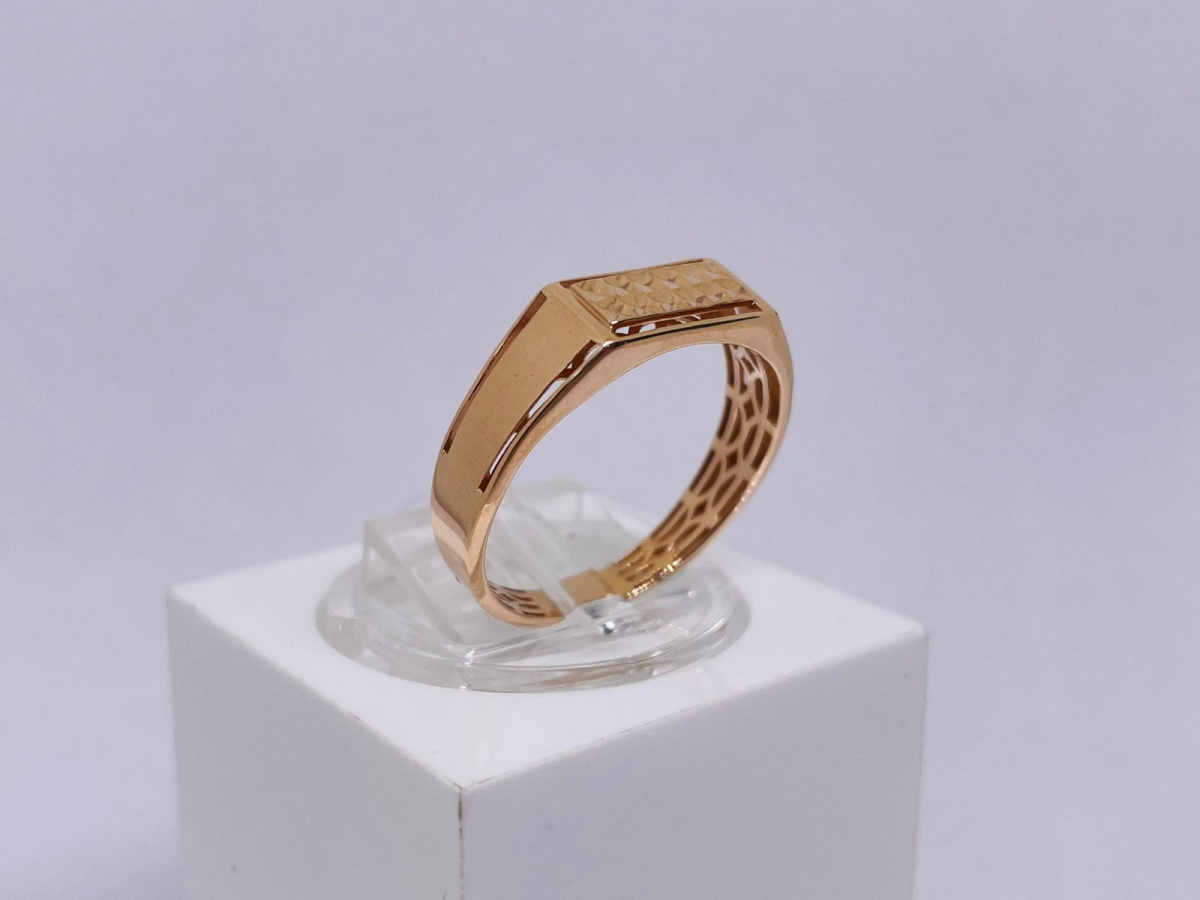 КОЛЬЦО ПЕЧАТКА без камня (Au 585)