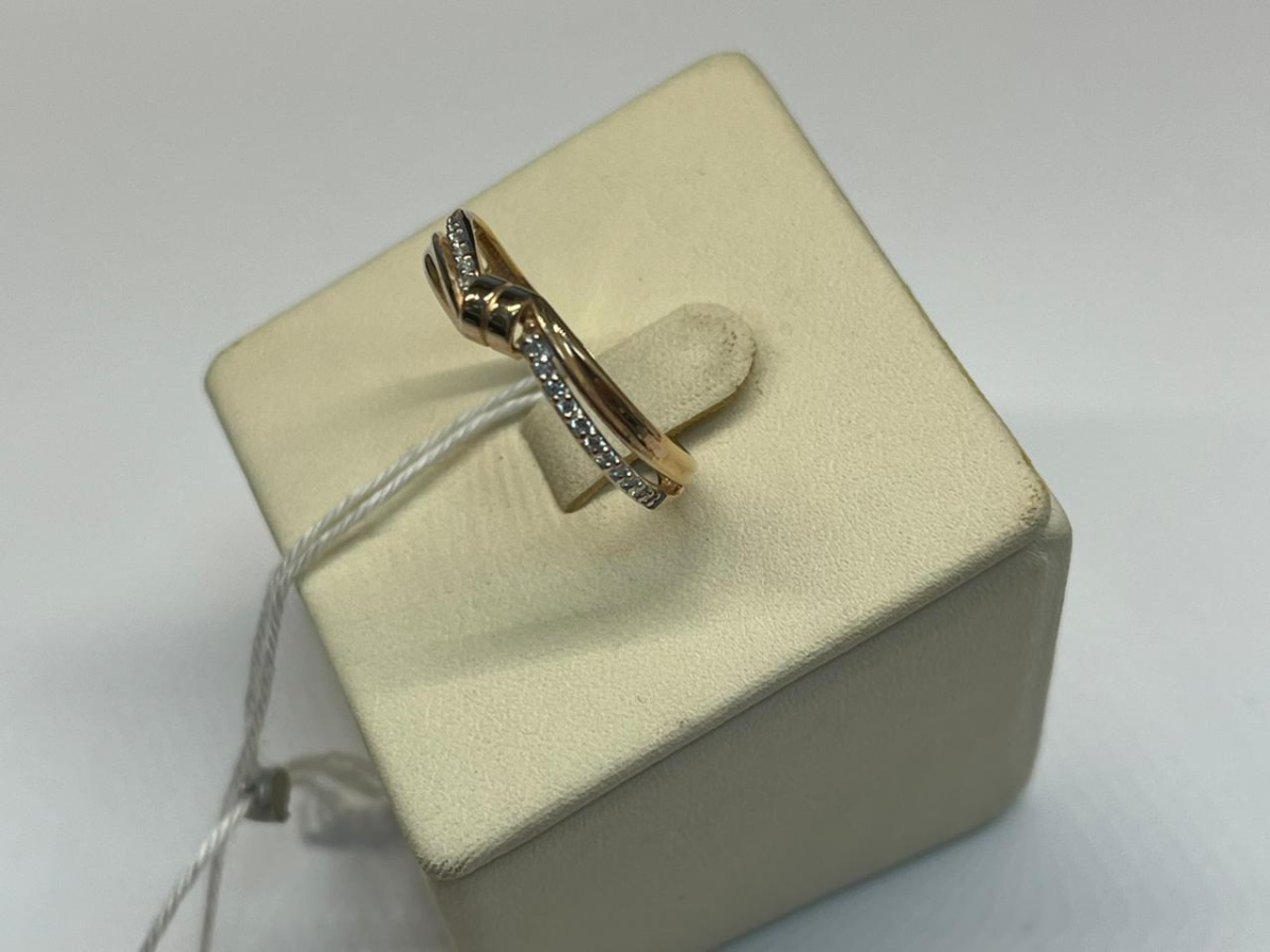 КОЛКМИ585 КОЛЬЦО С КАМНЯМИ (Au 585)