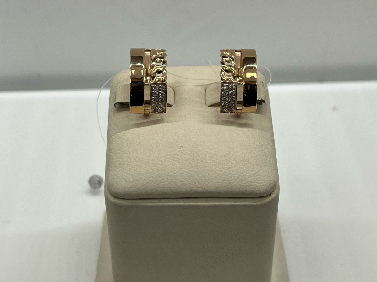 СЕРЬГИ С КАМНЯМИ (Au 585)