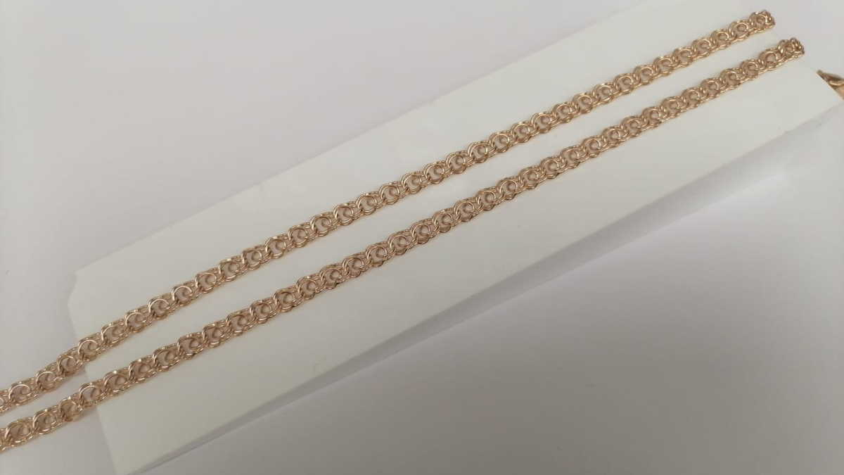 ЦЕПЬ ПОЛНОВЕСНАЯ Бисмарк (Au 585)