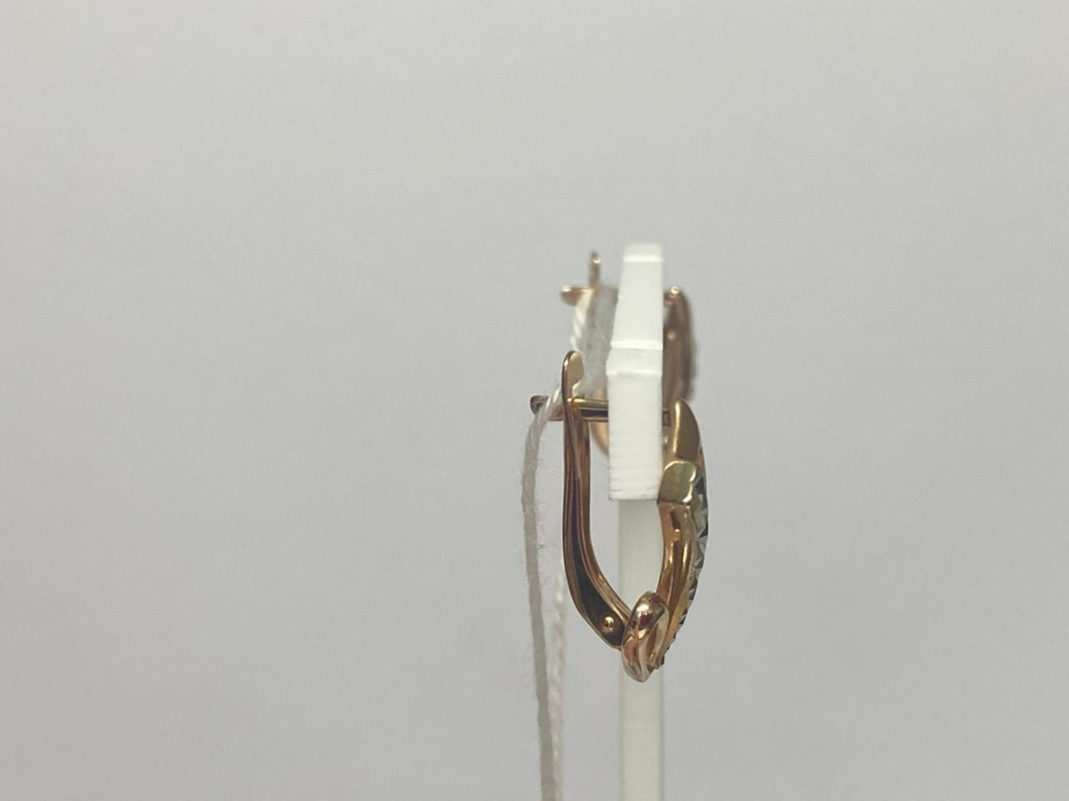 СБКМ585 СЕРЬГИ БЕЗ КАМНЯ (Au 585)