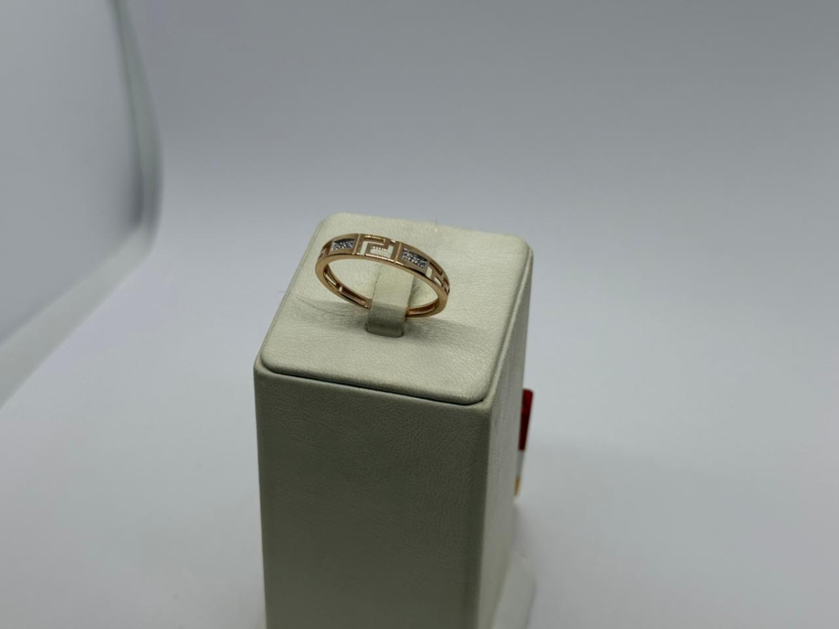 КОЛЬЦО С КАМНЯМИ (Au 585)