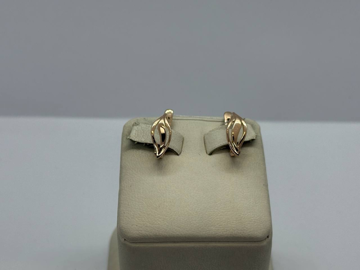 СЕРЬГИ БЕЗ КАМНЯ (Au 585)