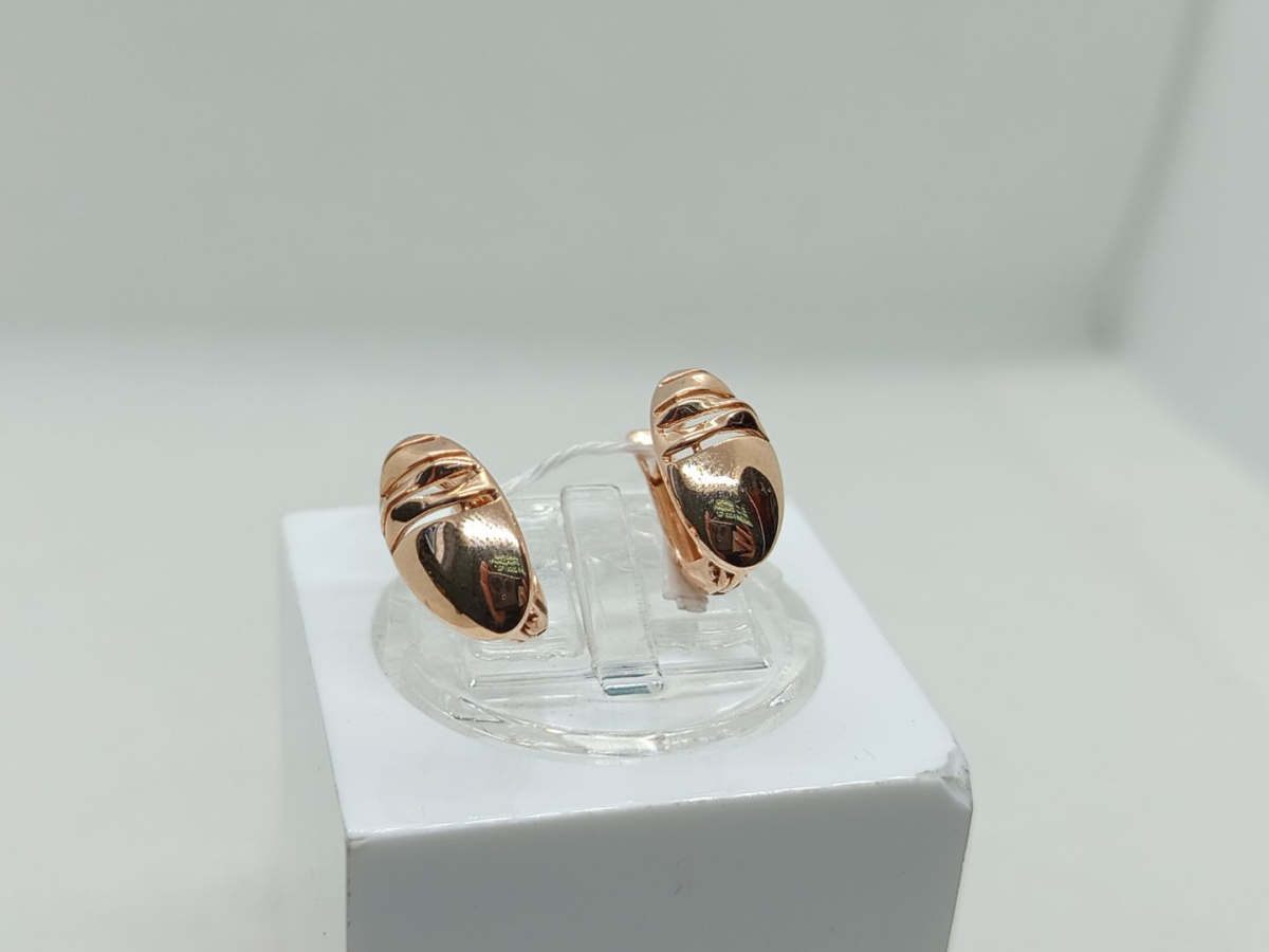 СЕРЬГИ БЕЗ КАМНЯ (Au 585)