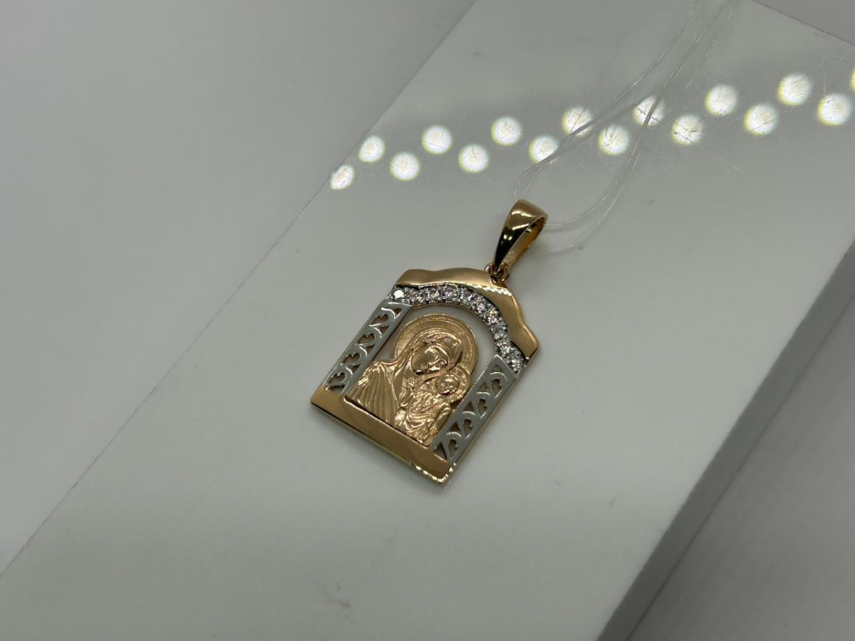 ПОДВЕСКА ИКОНА с камнями (Au 585)