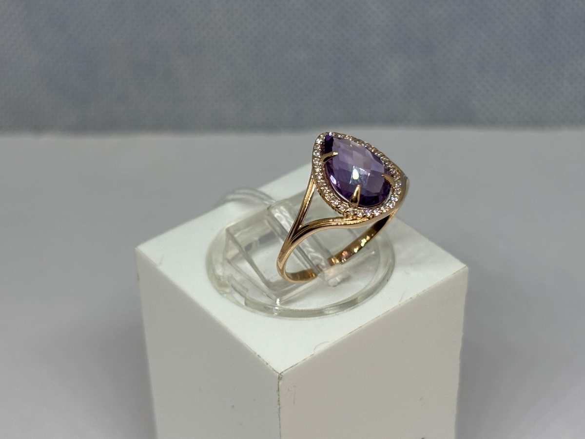 КОЛКМИ585 КОЛЬЦО С КАМНЯМИ (Au 585)