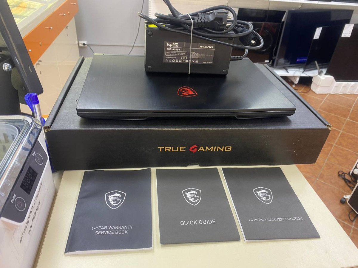 Ноутбук MSI GF 65 Thin; Core i5-10500H, GeForce RTX 3060, 16 Гб, 512 GB, Нет