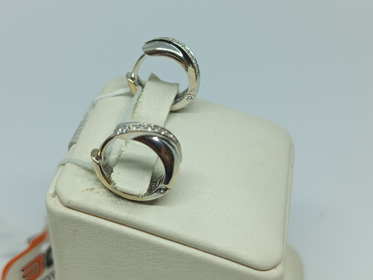 СКМИ585 СЕРЬГИ С КАМНЯМИ (Au 585)