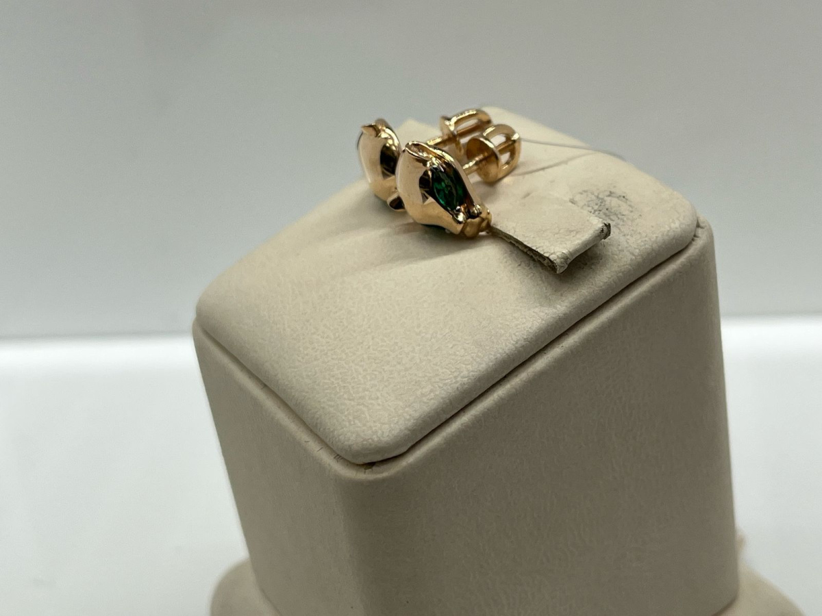 СЕРЬГИ ПУСЕТЫ с камнями (Au 585)