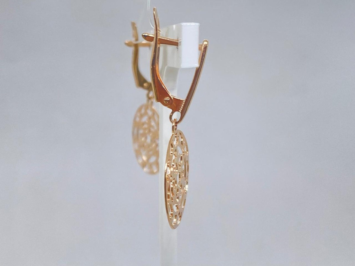 СЕРЬГИ БЕЗ КАМНЯ (Au 585)