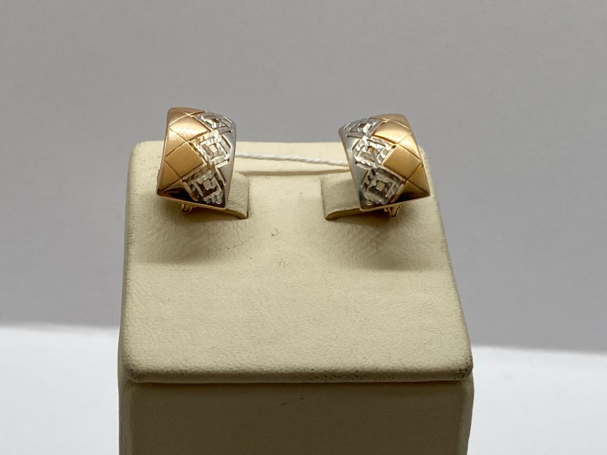 СЕРЬГИ БЕЗ КАМНЯ (Au 585)