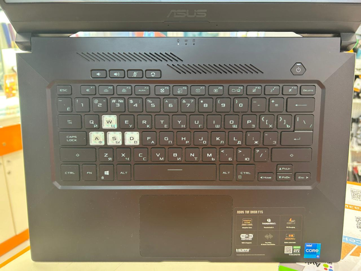 Ноутбук ASUS; I5-11300H, GeForce RTX 3060, 8 Гб, 512 GB, Нет