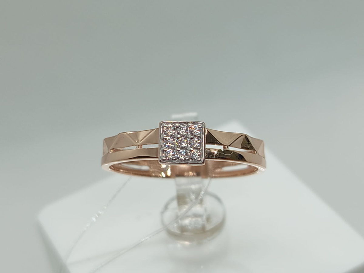 КОЛЬЦО С КАМНЯМИ (Au 585)