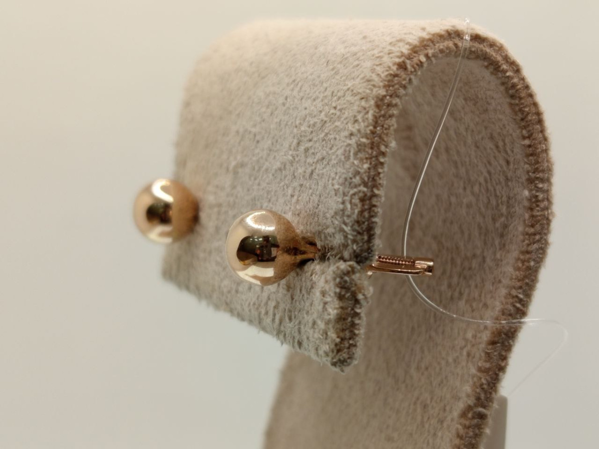 СЕРЬГИ ПУСЕТЫ без камня (Au 585)