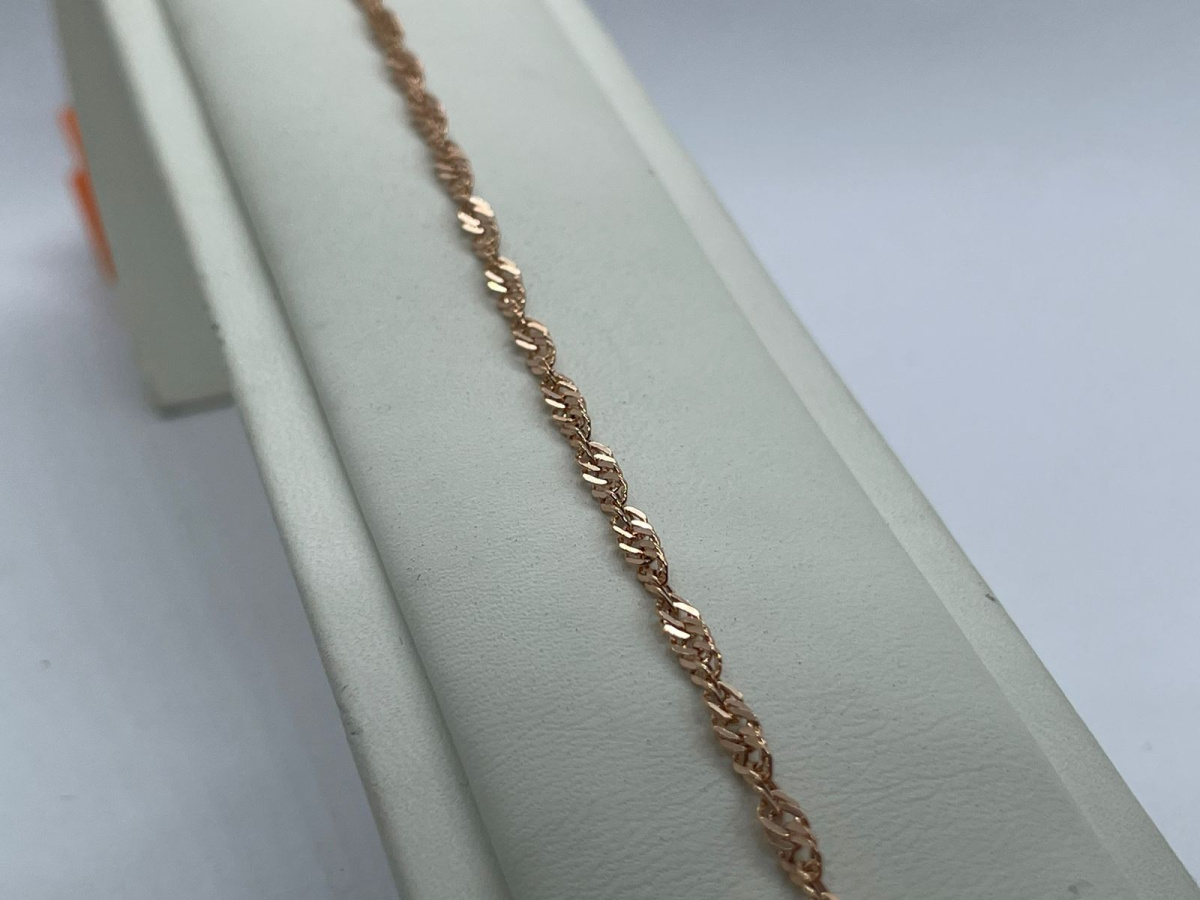 БРАСЛЕТ ПОЛНОВЕСНЫЙ Сингапур Au 585