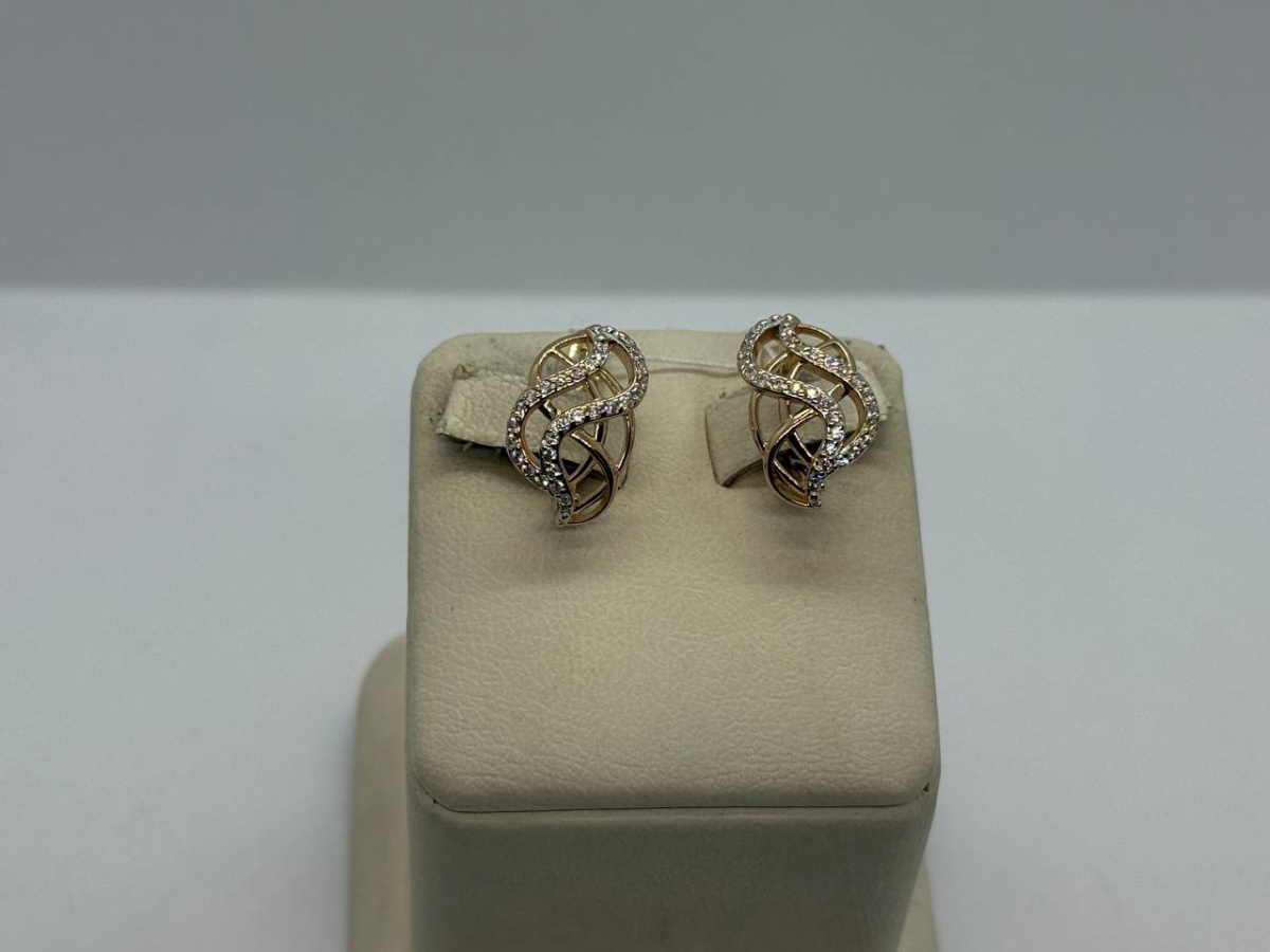 СЕРЬГИ С КАМНЯМИ (Au 585)