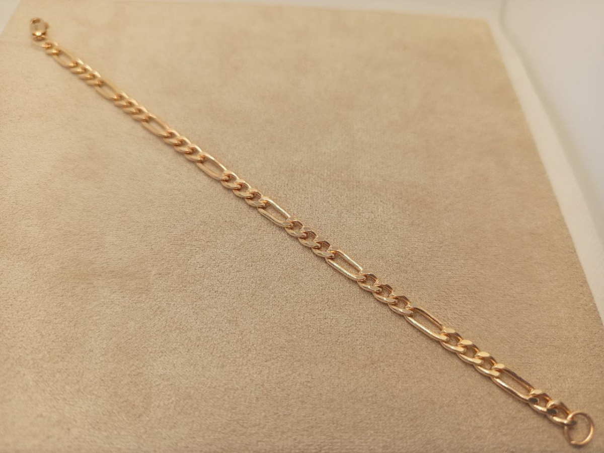 БРАСЛЕТ ПУСТОТЕЛЫЙ Фигаро(картье) (Au 585)