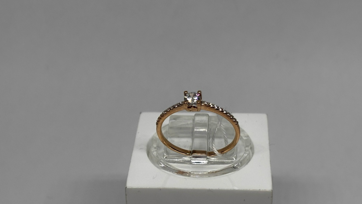 КОЛЬЦО С КАМНЯМИ (Au 585)