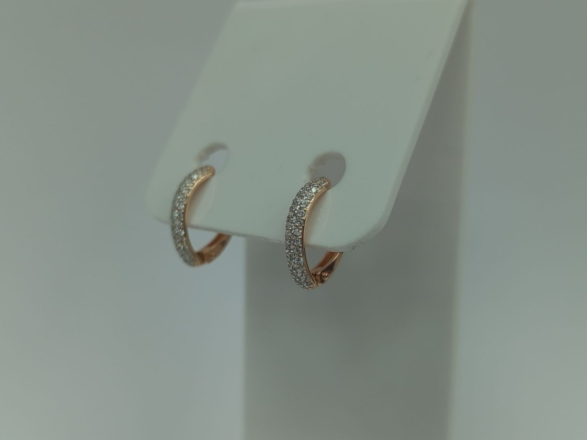 СКМИ585 СЕРЬГИ С КАМНЯМИ (Au 585)