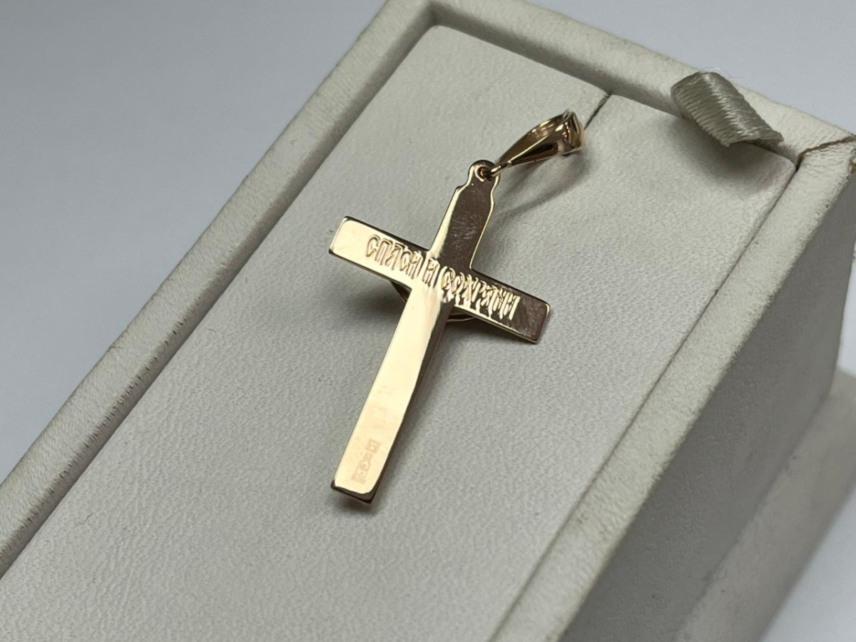 810-00322-10-00-00-00 ПОДВЕСКА КРЕСТ (Au 585)