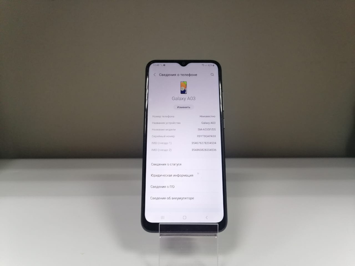 Смартфон Samsung Galaxy A03 4/64